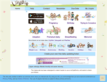 Tablet Screenshot of lilypie.com